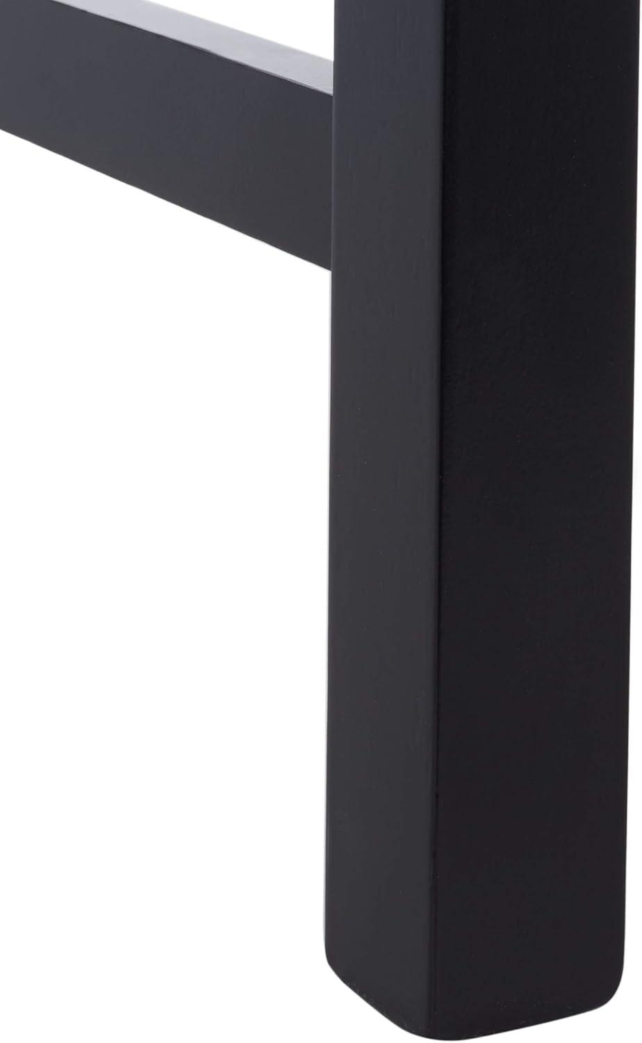 image:imageSafavieh Home Emeric Dark Espresso and Black Oak 3piece Drop Leaf Table Storage Rack Pub SetBrown Black