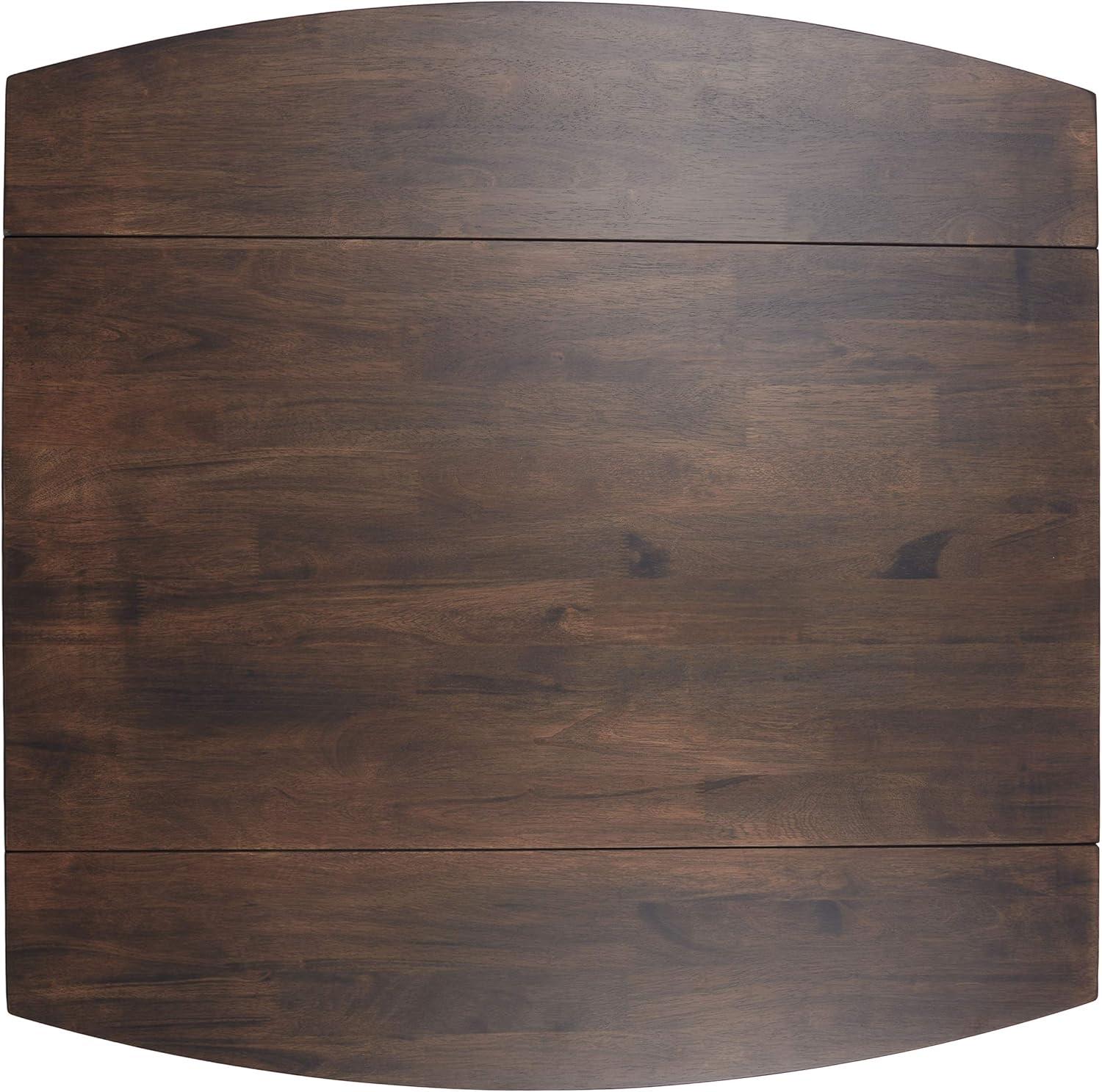 image:imageSafavieh Home Emeric Dark Espresso and Black Oak 3piece Drop Leaf Table Storage Rack Pub SetBrown Black