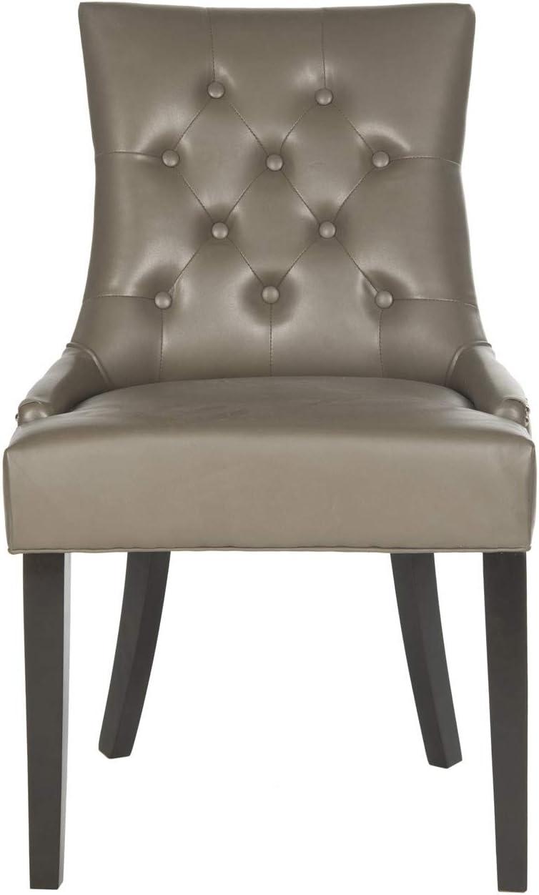 image:imageSafavieh Home Harlow Emerald Green Velvet Tufted Ring Chair Set of 2Black