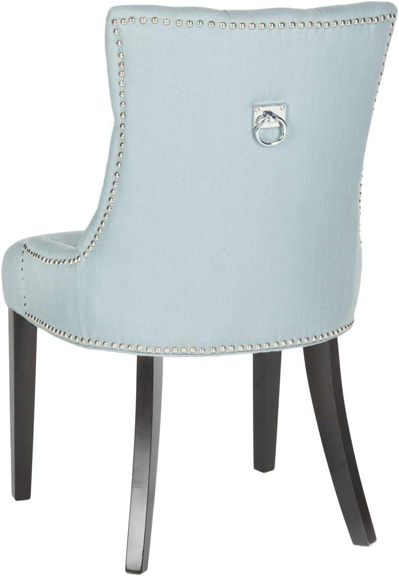 image:imageSafavieh Home Harlow Emerald Green Velvet Tufted Ring Chair Set of 2Black