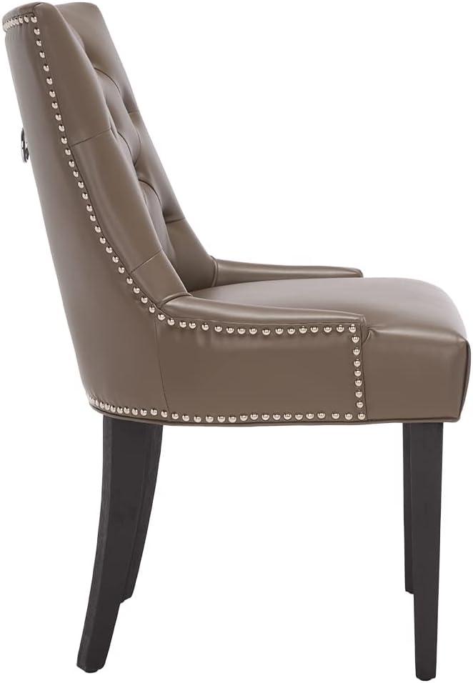 image:imageSafavieh Home Harlow Emerald Green Velvet Tufted Ring Chair Set of 2Clay