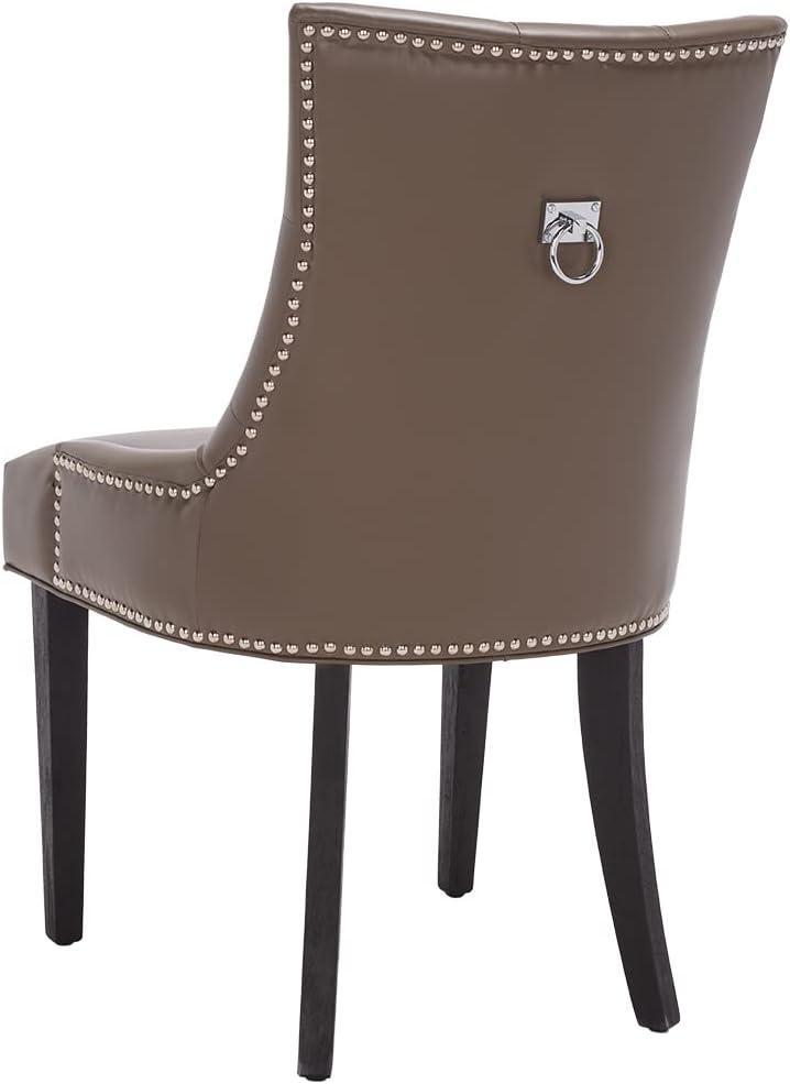 image:imageSafavieh Home Harlow Emerald Green Velvet Tufted Ring Chair Set of 2Clay