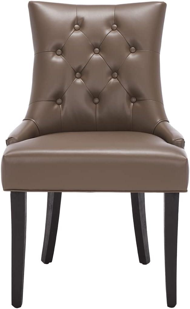 image:imageSafavieh Home Harlow Emerald Green Velvet Tufted Ring Chair Set of 2Clay