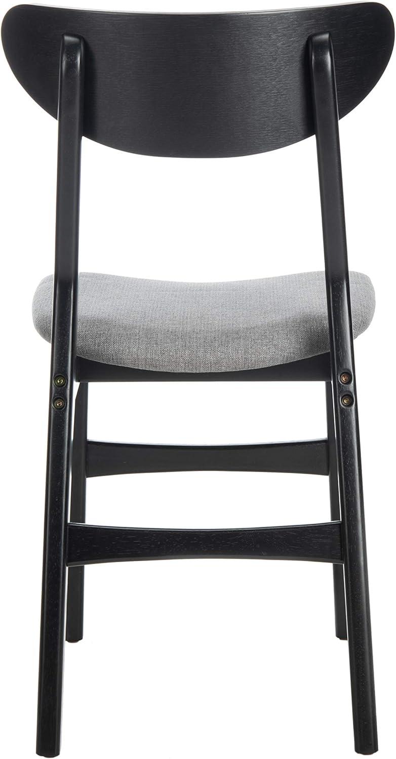 image:imageSafavieh Home Lucca Retro Natural Dining Chair Set of 2 WoodBlack Grey