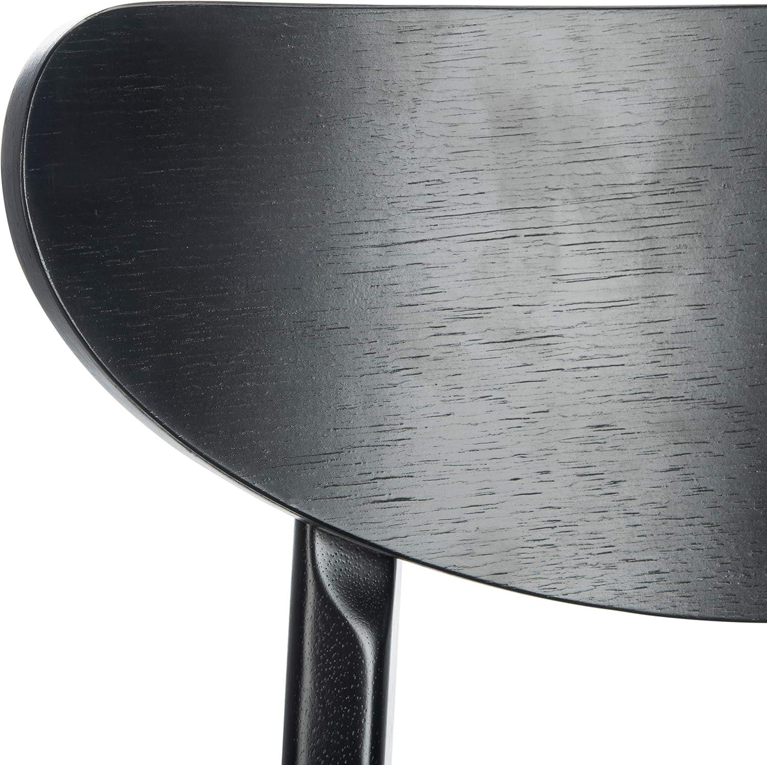 image:imageSafavieh Home Lucca Retro Natural Dining Chair Set of 2 WoodBlack Grey