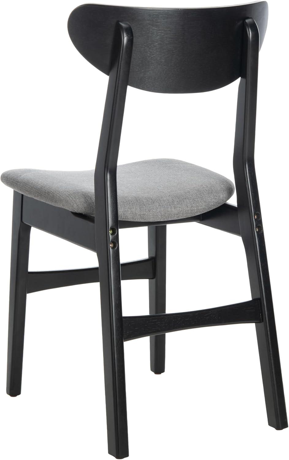 image:imageSafavieh Home Lucca Retro Natural Dining Chair Set of 2 WoodBlack Grey