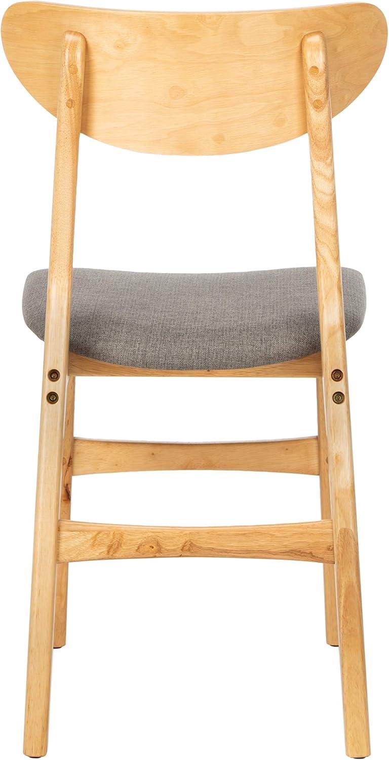 image:imageSafavieh Home Lucca Retro Natural Dining Chair Set of 2 WoodNatural Grey