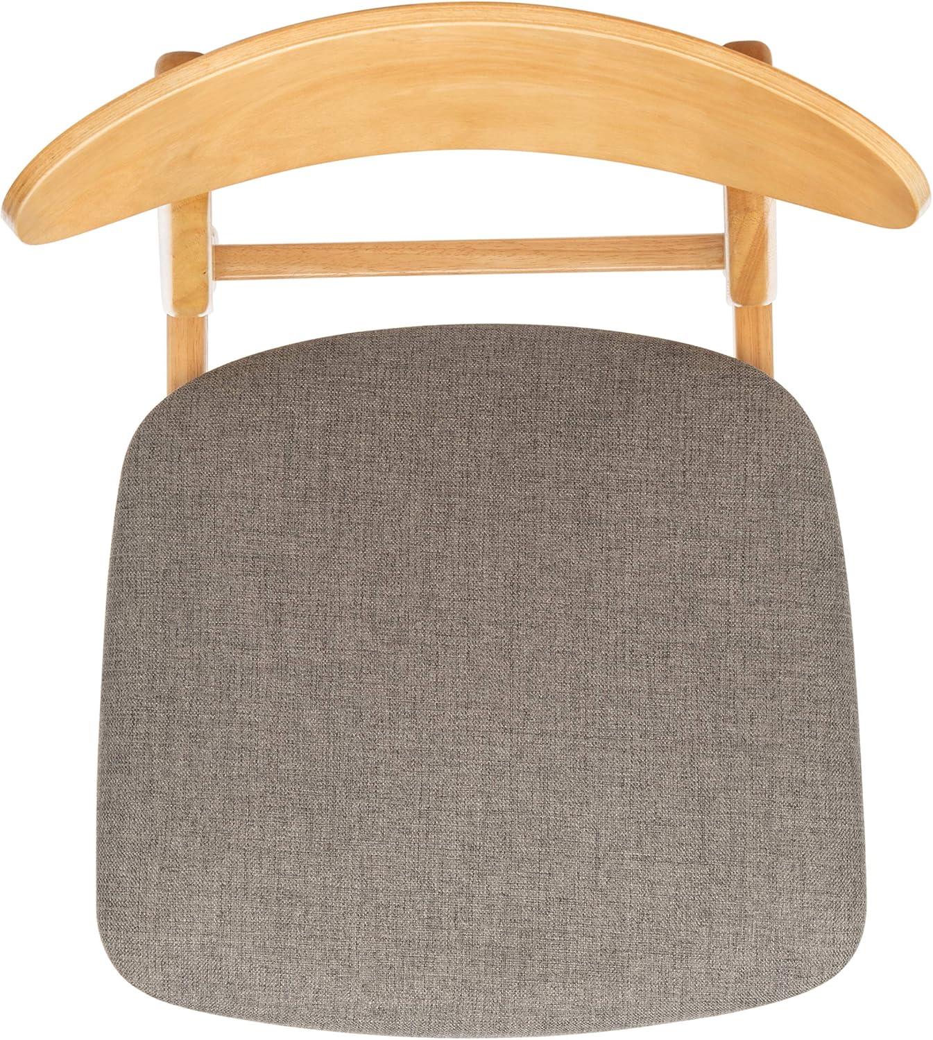 image:imageSafavieh Home Lucca Retro Natural Dining Chair Set of 2 WoodNatural Grey