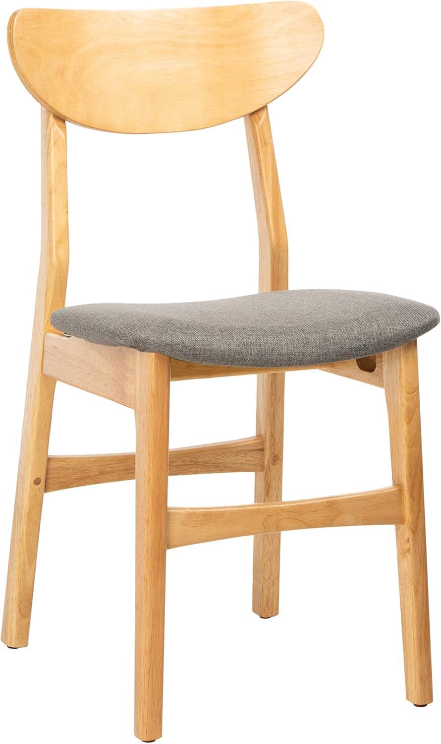image:imageSafavieh Home Lucca Retro Natural Dining Chair Set of 2 WoodNatural Grey