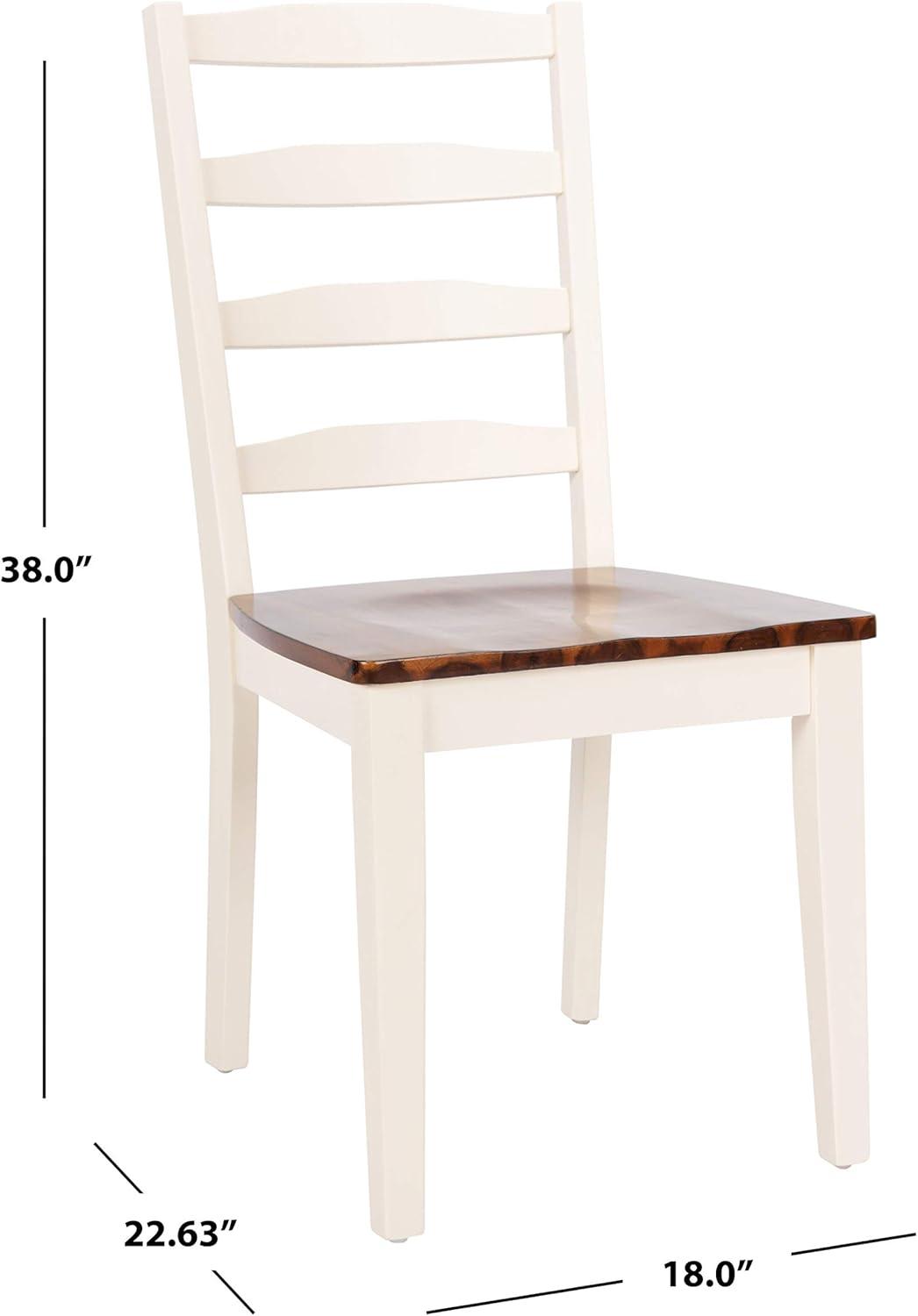 image:imageSafavieh Home Shay White and Natural 5piece Dining SetWhiteNatural Acacia