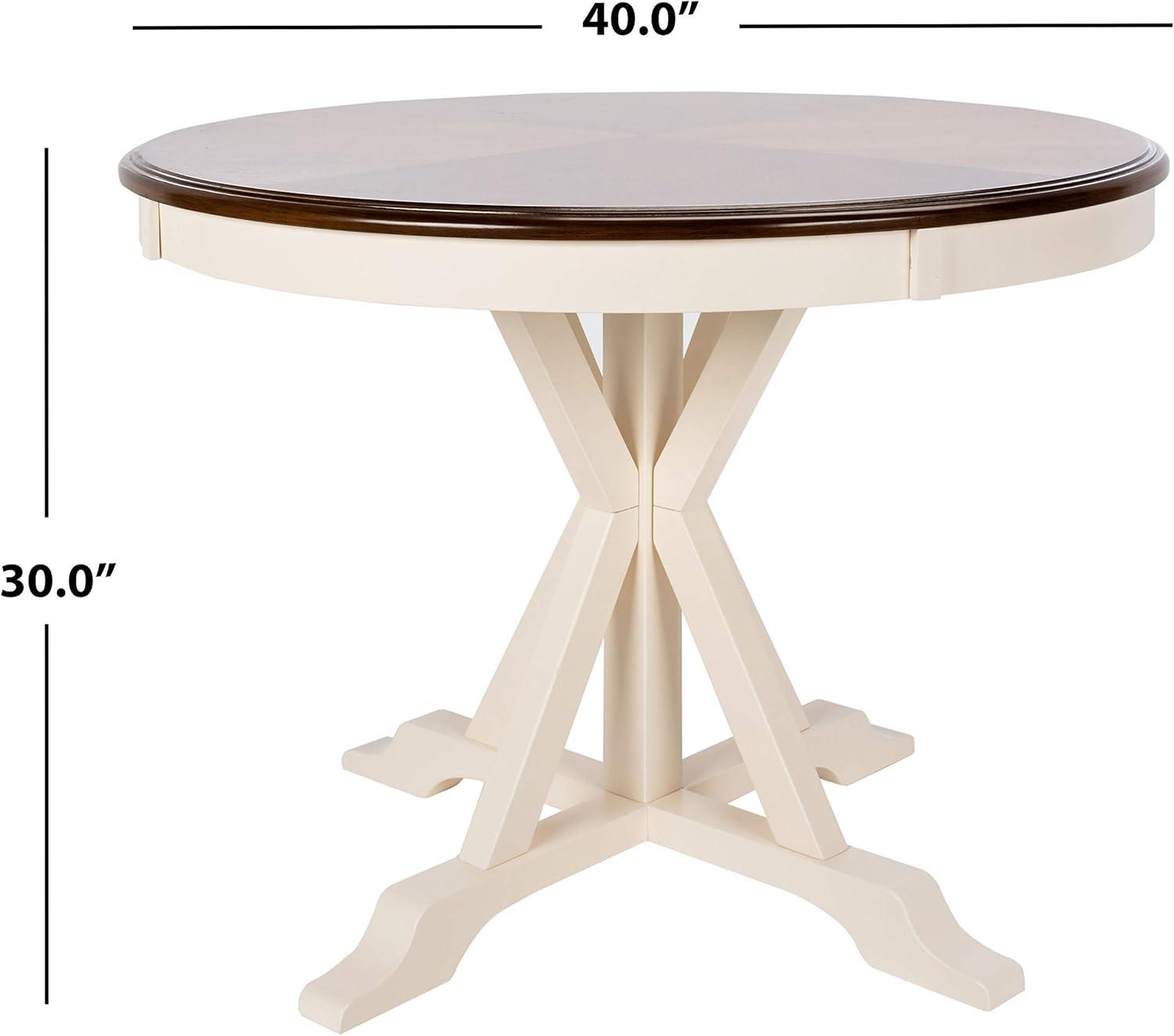 image:imageSafavieh Home Shay White and Natural 5piece Dining SetWhiteNatural Acacia