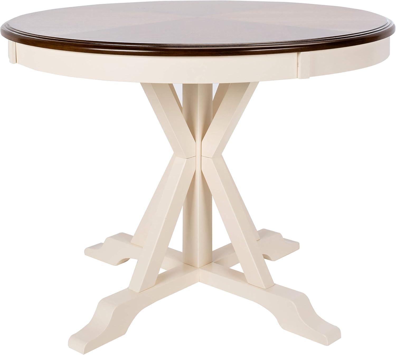 image:imageSafavieh Home Shay White and Natural 5piece Dining SetWhiteNatural Acacia