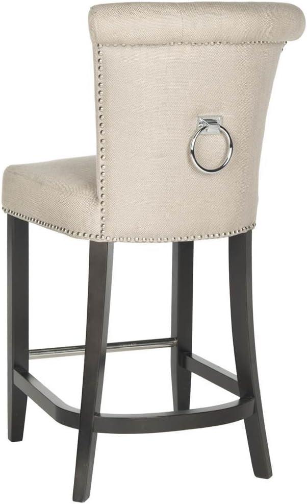 image:imageSafavieh Hudson Collection Addo Ring Counter Stool CharcoalBeige