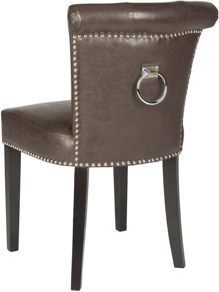 image:imageSafavieh Mercer Collection Carol Charcoal Linen Ring Dining ChairAntique Brown