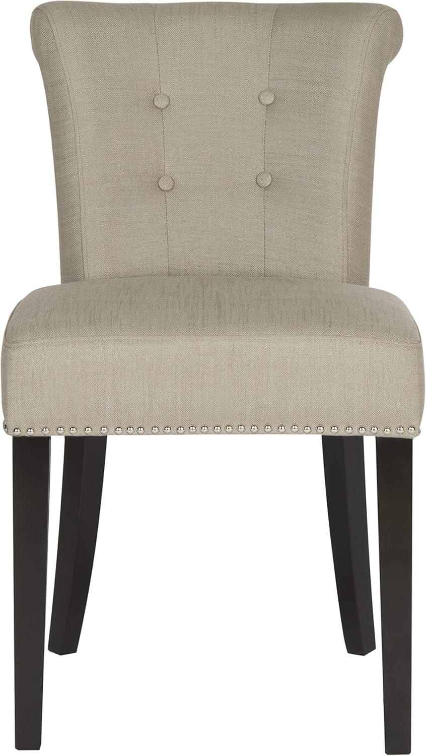 image:imageSafavieh Mercer Collection Carol Charcoal Linen Ring Dining ChairOyster Grey
