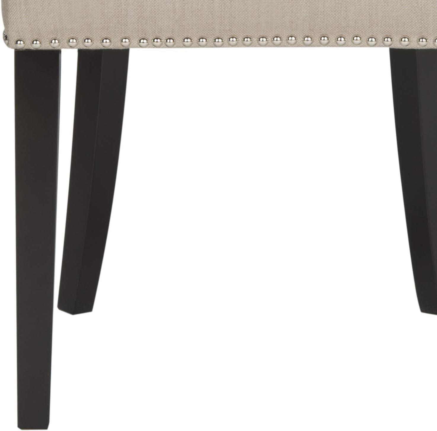 image:imageSafavieh Mercer Collection Carol Charcoal Linen Ring Dining ChairOyster Grey