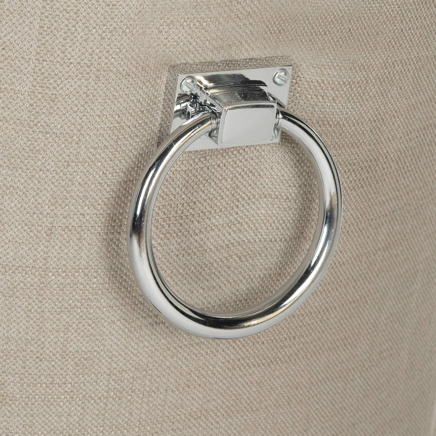 image:imageSafavieh Mercer Collection Carol Charcoal Linen Ring Dining ChairOyster Grey