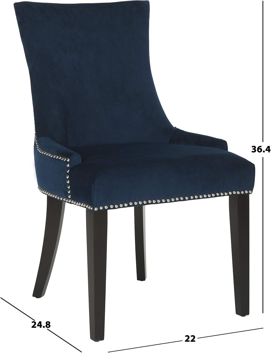 image:imageSafavieh Mercer Collection Lester Dining Chairs Zebra Grey Set of 2Navy