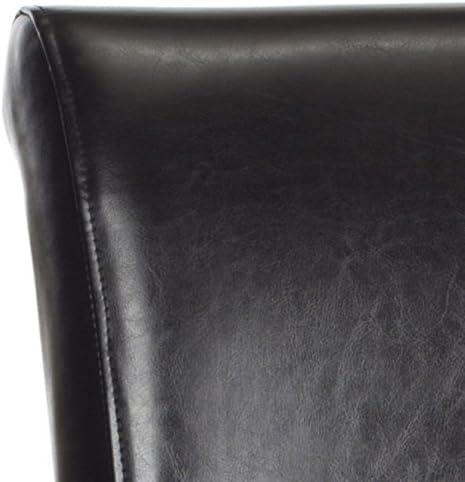 image:imageSafavieh Mercer Collection Seth Black Leather 259inch Bar StoolBrown
