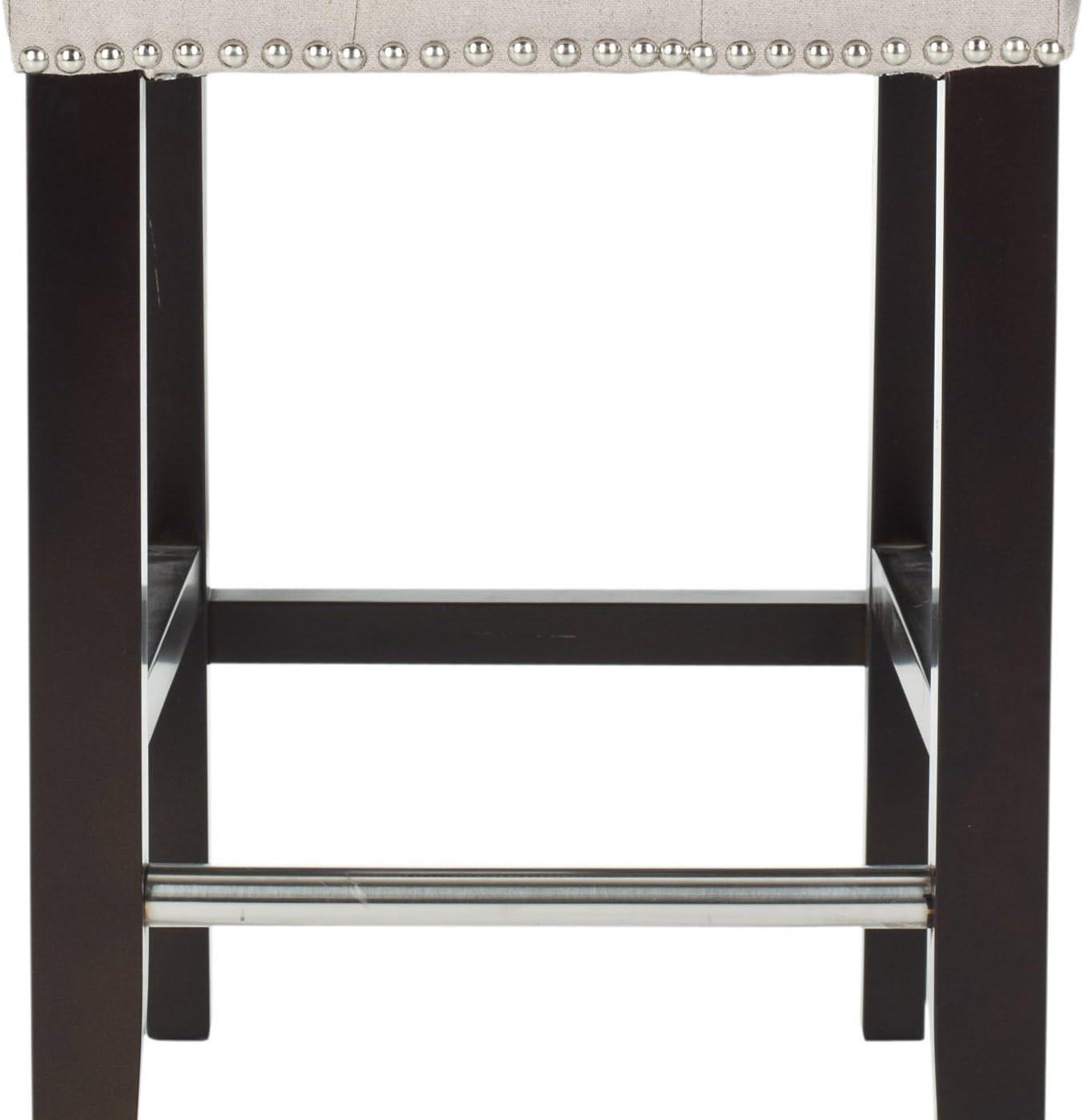 image:imageSafavieh Mercer Collection Thompson Cream Leather 258inch Counter StoolTaupe