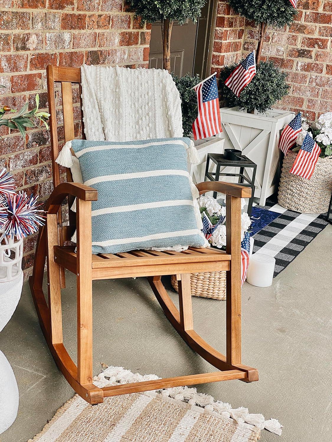 image:imageSafavieh Outdoor Collection Clayton Look Rocking ChairTeak