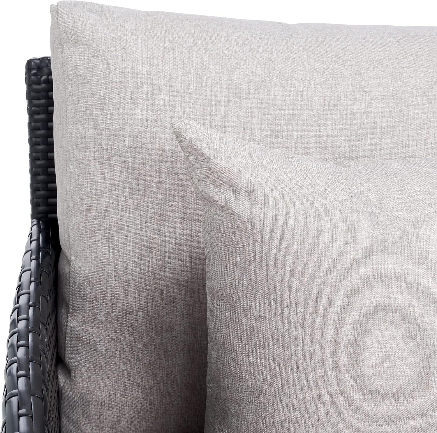 image:imageSafavieh Outdoor Collection PAT7500 Daybed BlackLight GreyBlackLight Grey