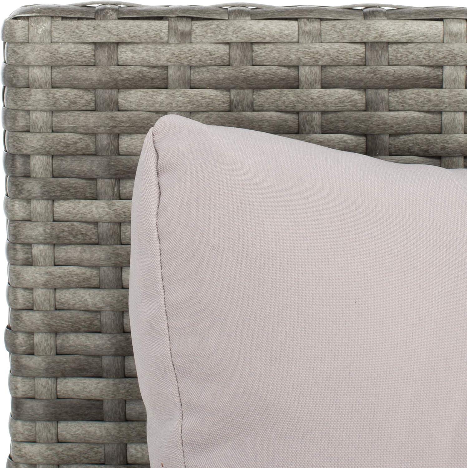 image:imageSafavieh Outdoor Collection PAT7500 Daybed BlackLight GreyGreyGrey