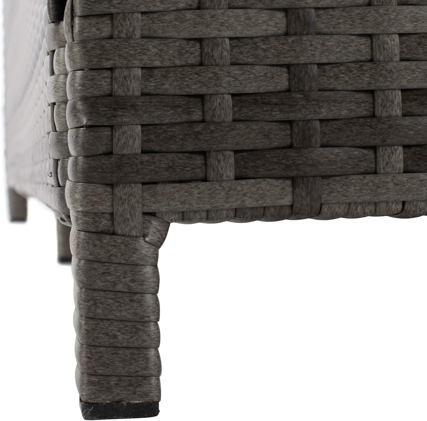 image:imageSafavieh Outdoor Collection PAT7500 Daybed BlackLight GreyGreyGrey