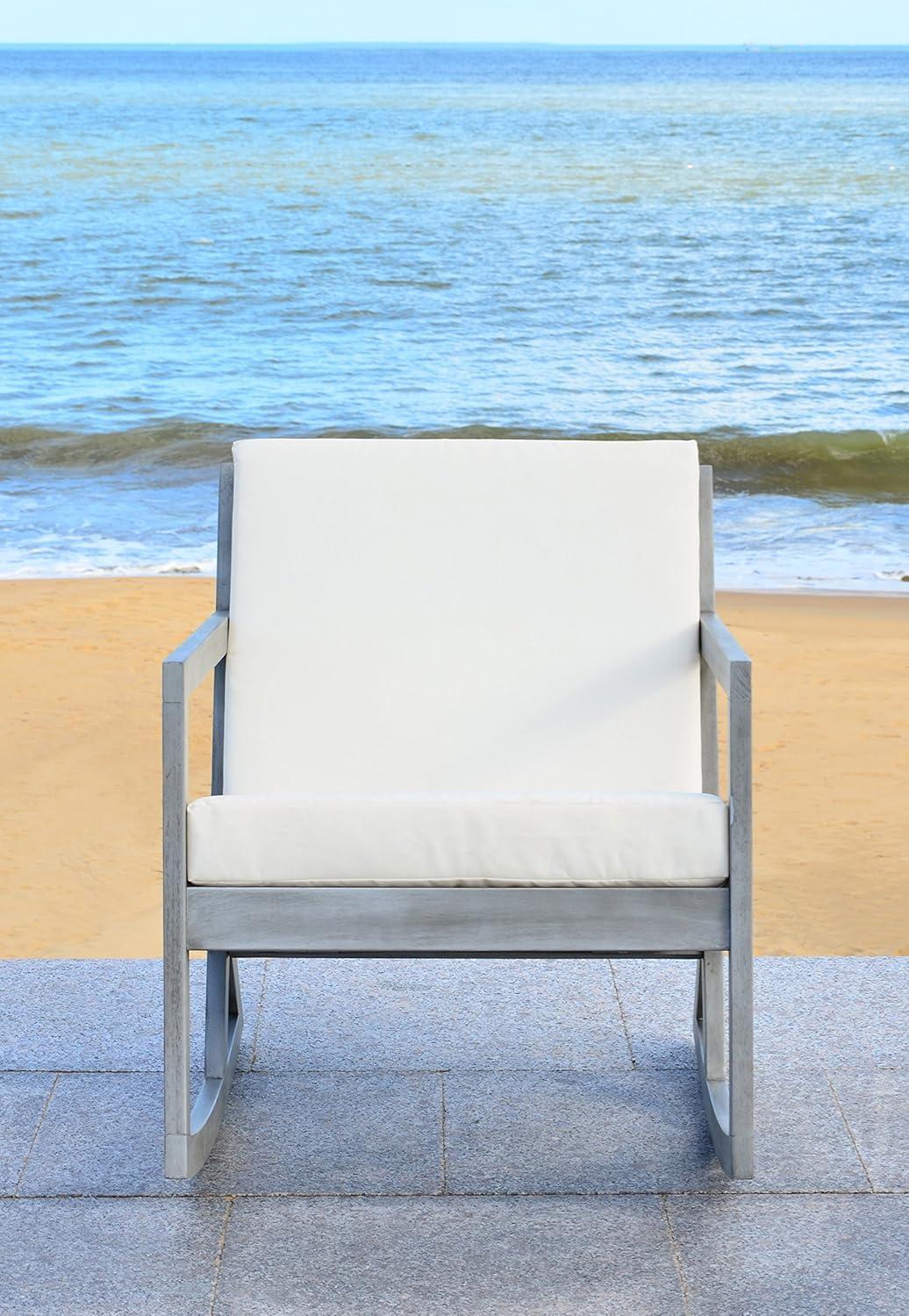 image:imageSafavieh Outdoor Collection Vernon Rocking ChairGrey Beige
