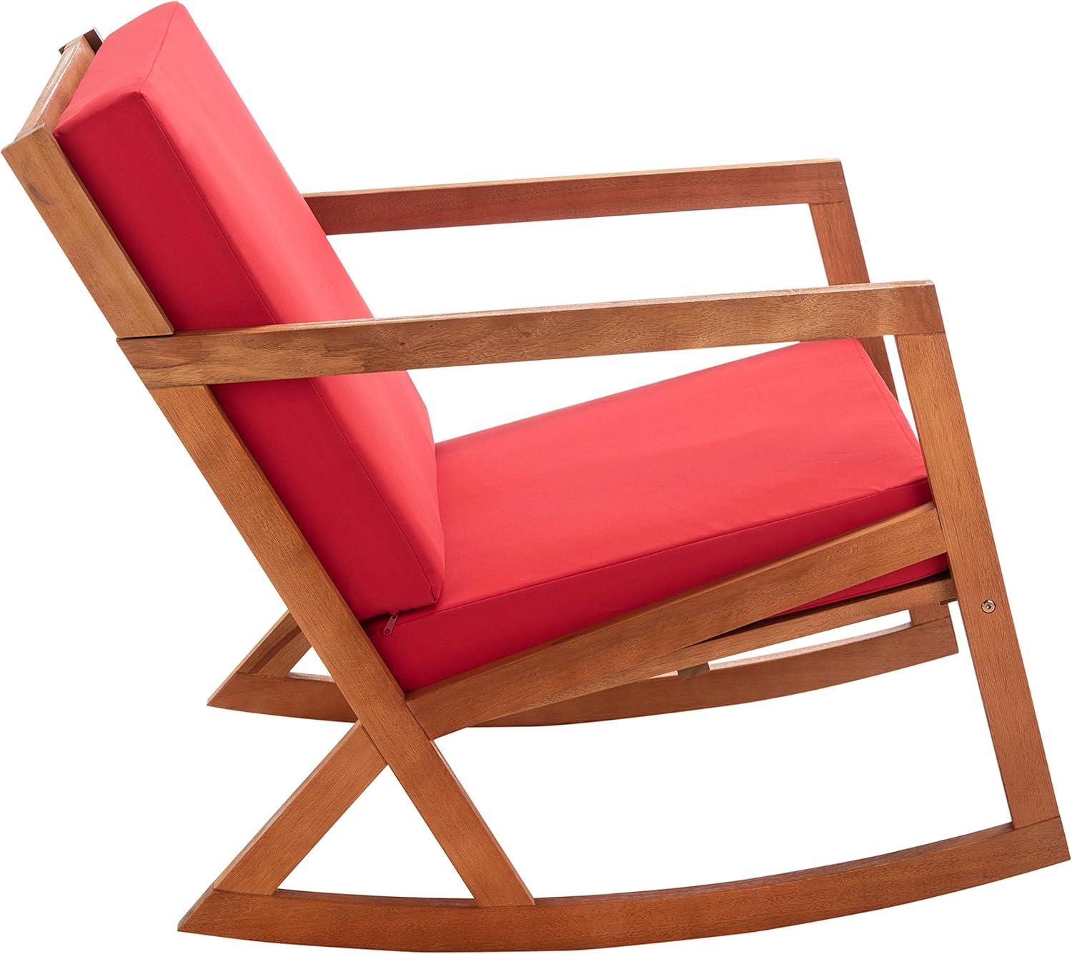 image:imageSafavieh Outdoor Collection Vernon Rocking ChairNatural Red