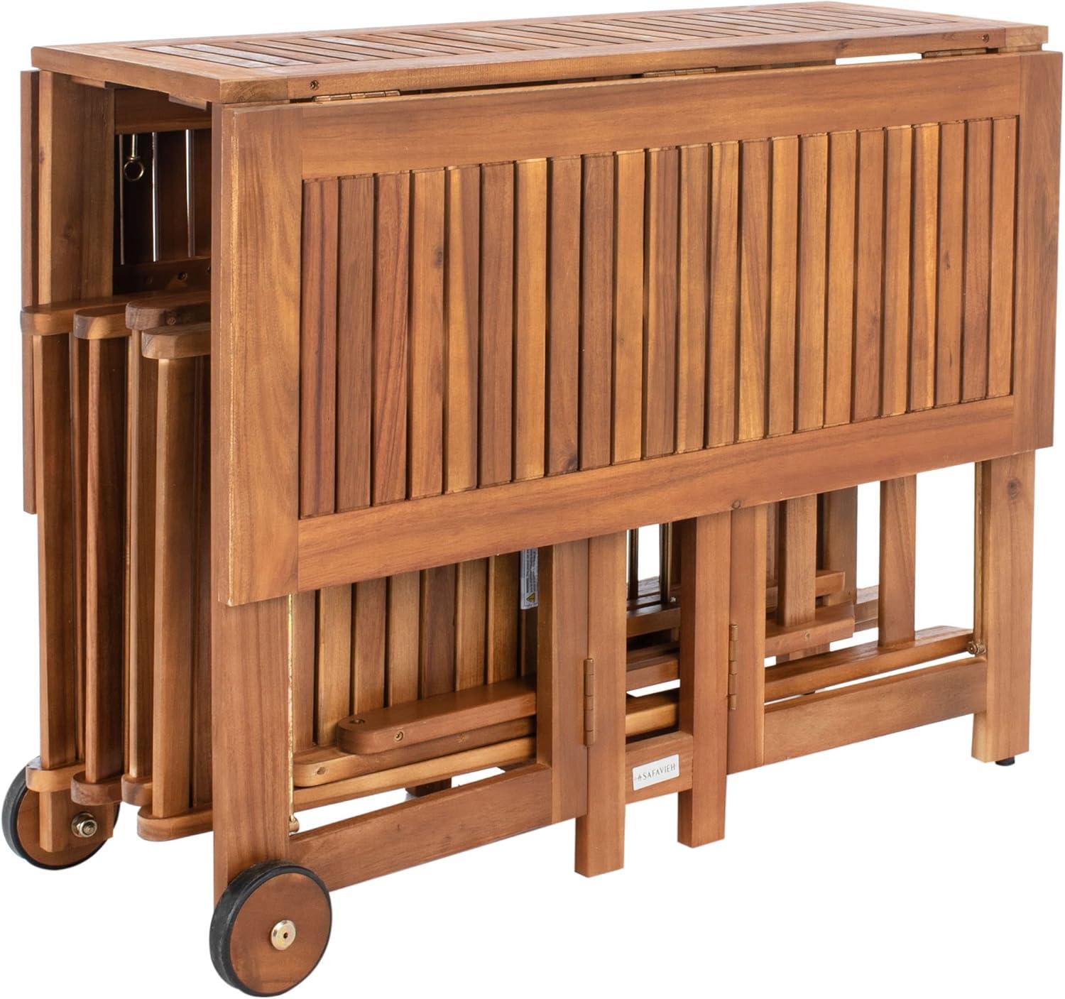 image:imageSafavieh Outdoor Living Collection Arvin 5Piece Dining SetNatural