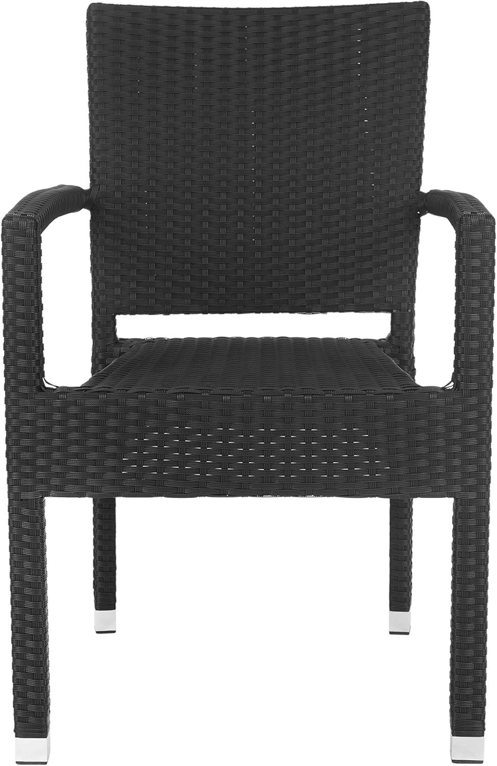 image:imageSafavieh Outdoor Living Collection Kelda Wicker Arm ChairsBlack
