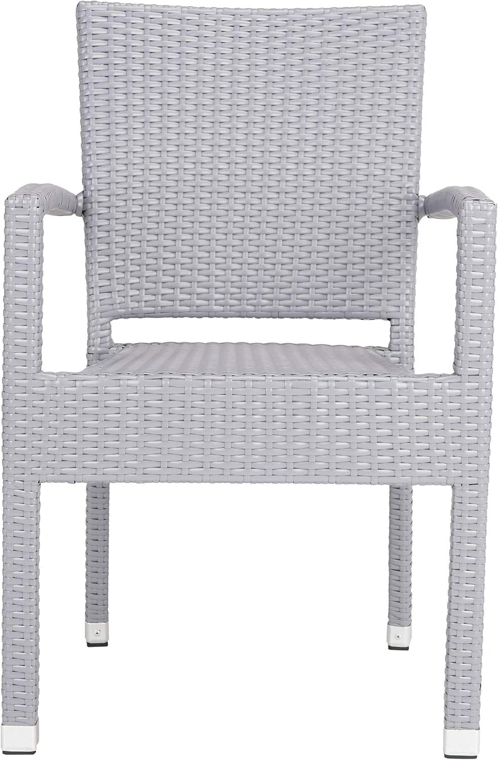 image:imageSafavieh Outdoor Living Collection Kelda Wicker Arm ChairsGrey