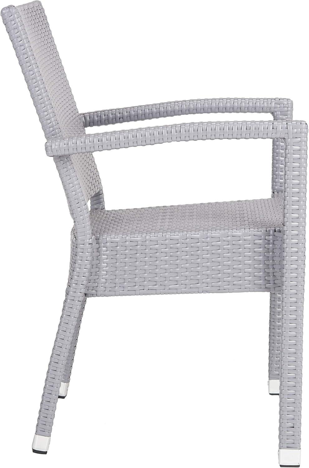 image:imageSafavieh Outdoor Living Collection Kelda Wicker Arm ChairsGrey