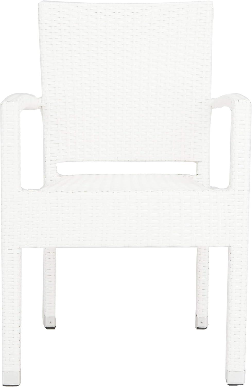 image:imageSafavieh Outdoor Living Collection Kelda Wicker Arm ChairsWhite