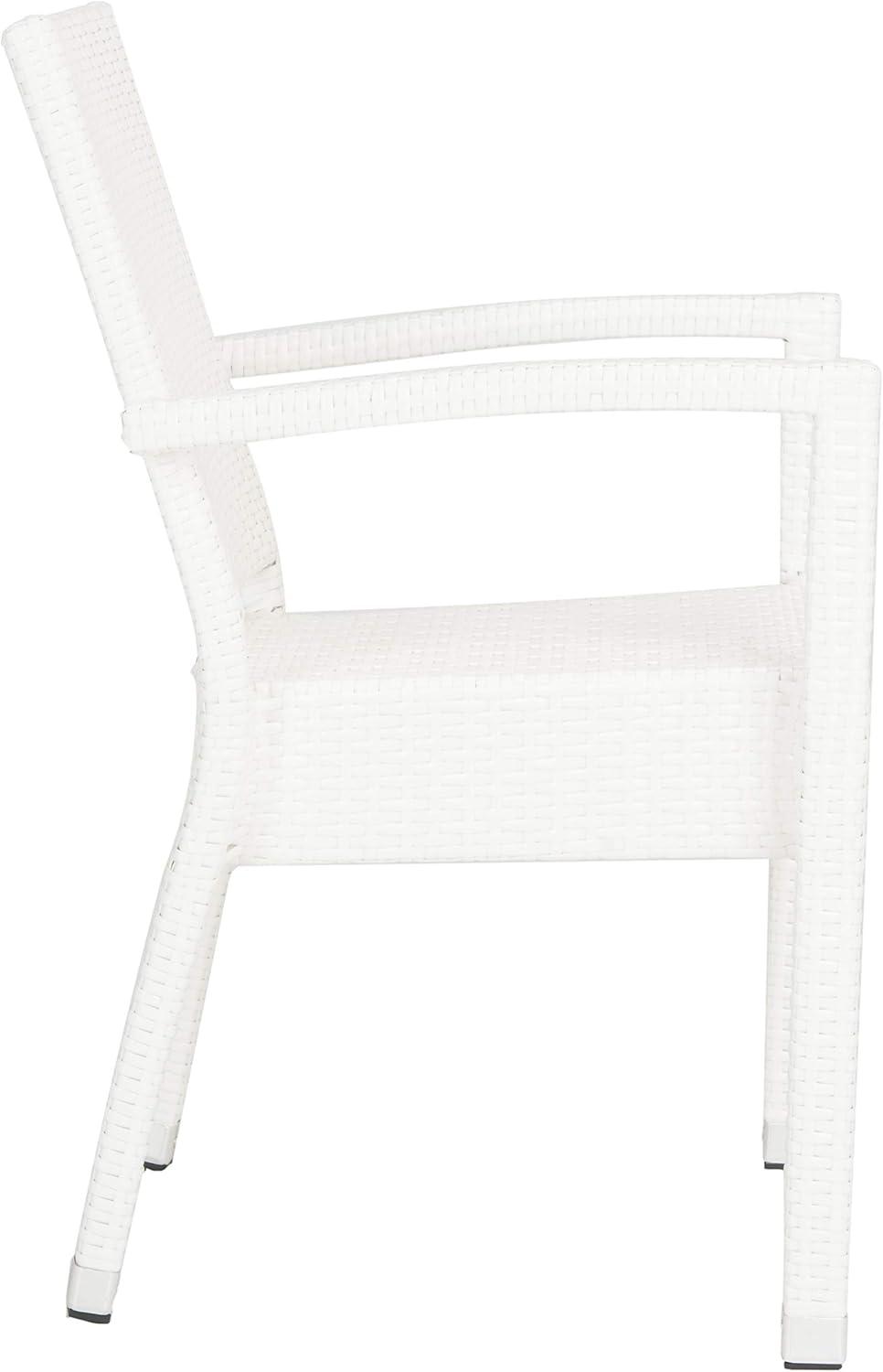 image:imageSafavieh Outdoor Living Collection Kelda Wicker Arm ChairsWhite