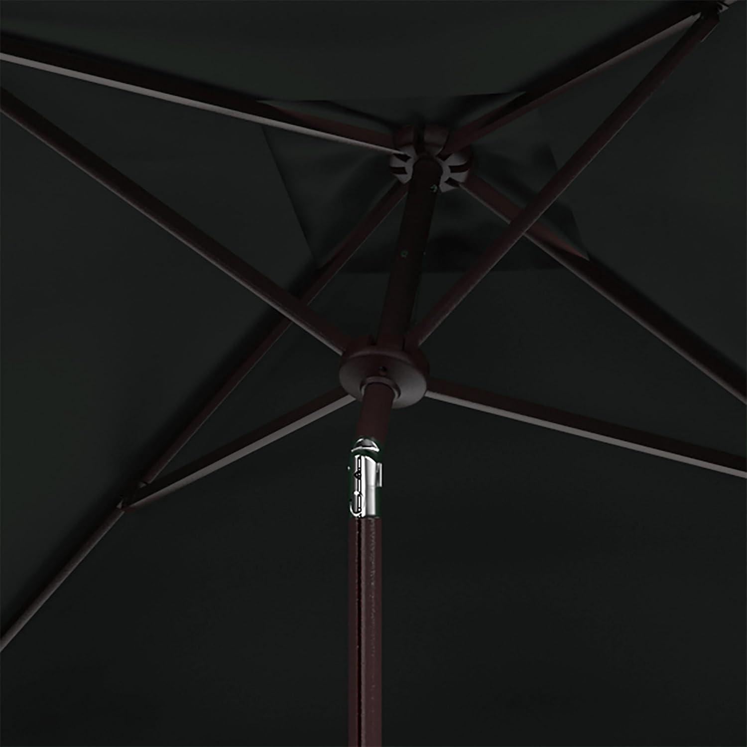 image:imageSafavieh Outdoor Zimmerman White 76 Square Market UV Protected UmbrellaDark Green