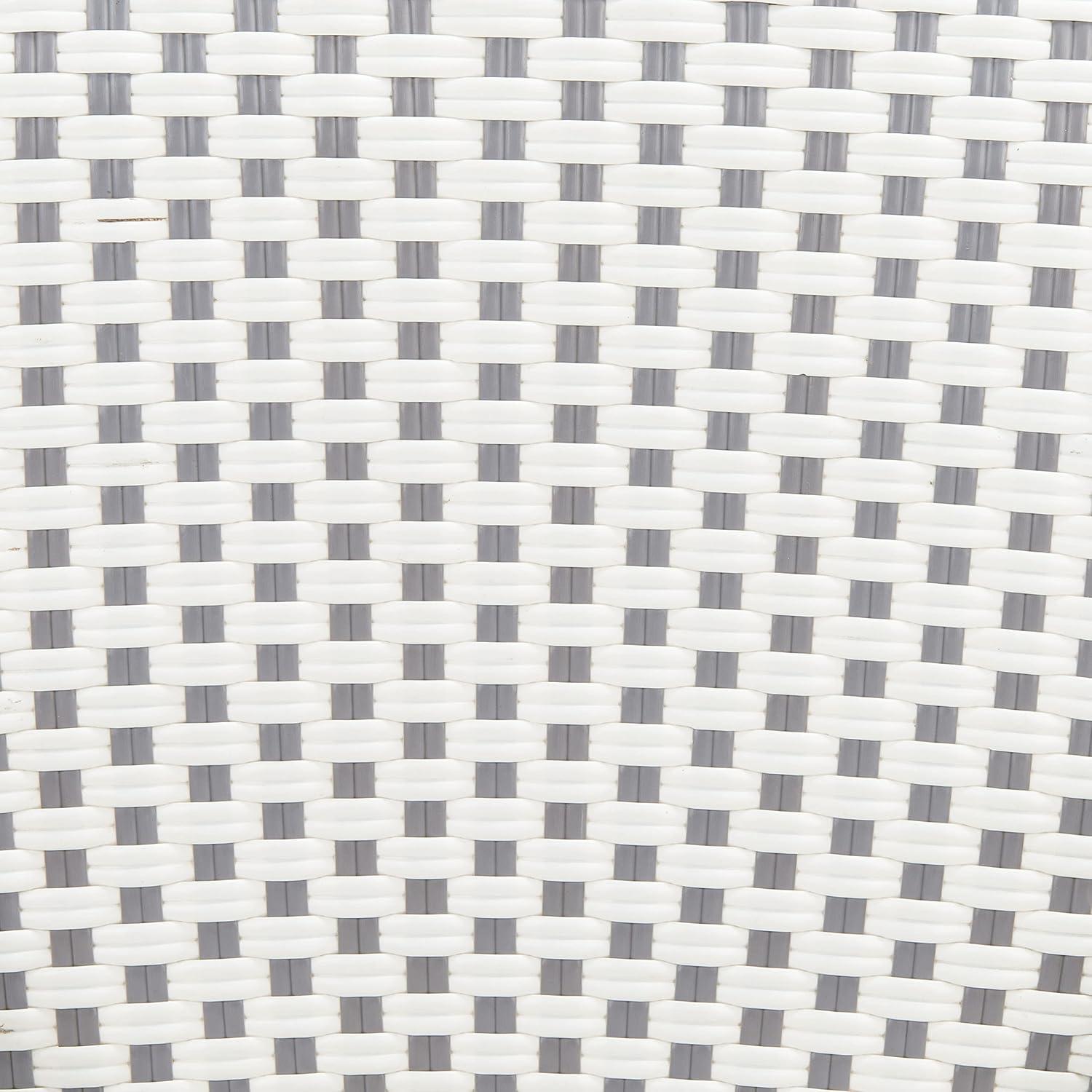 image:imageSafavieh PAT4038C Outdoor Collection Zaid White Stackable 30inch Bar StoolGrey White