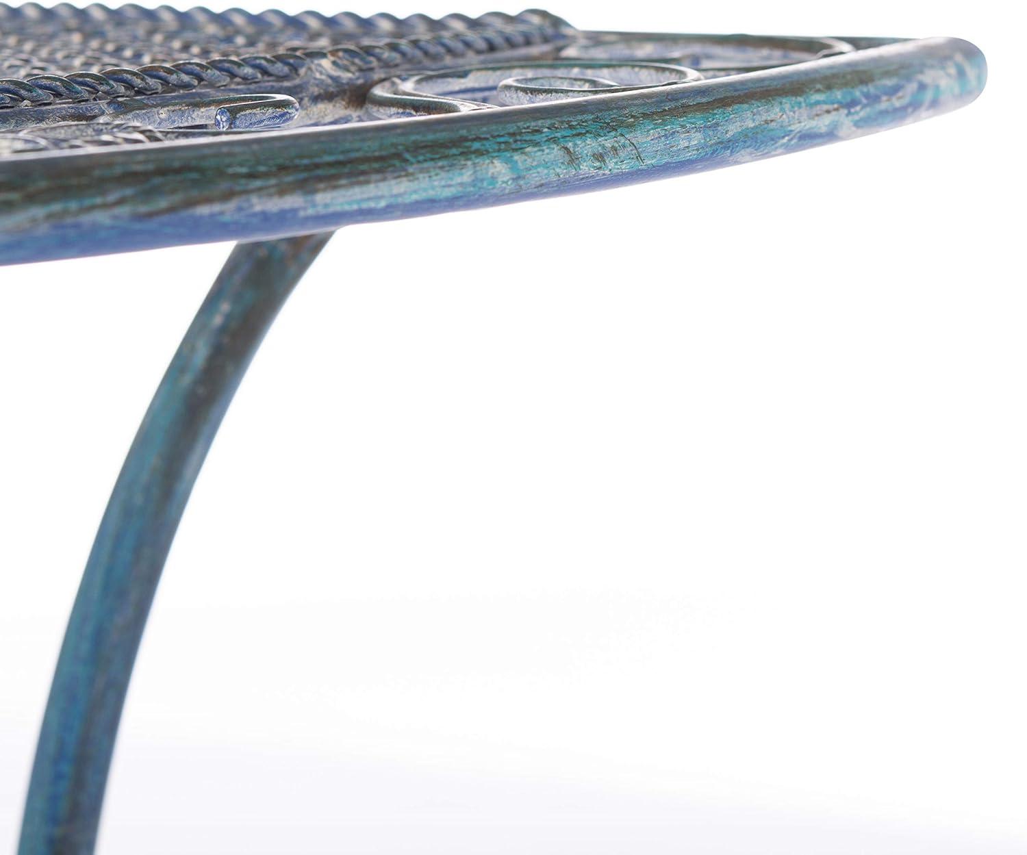 image:imageSafavieh PAT5027A Outdoor Collection Genson Pearl White End TableMossy Blue