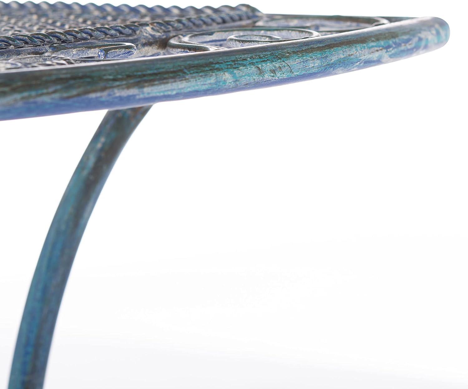 image:imageSafavieh PAT5027A Outdoor Collection Genson Pearl White End TableMossy Blue