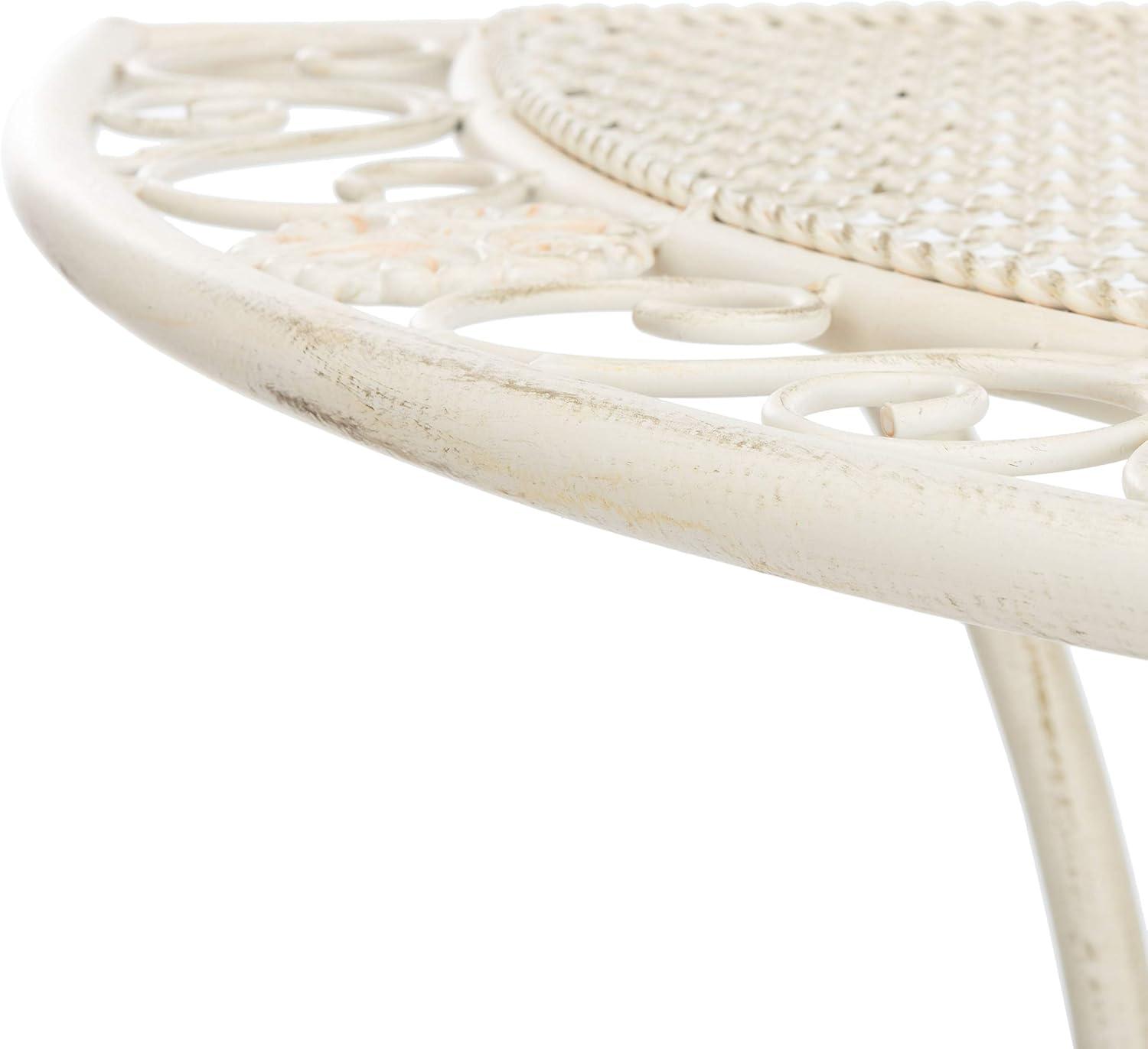 image:imageSafavieh PAT5027A Outdoor Collection Genson Pearl White End TablePearl White