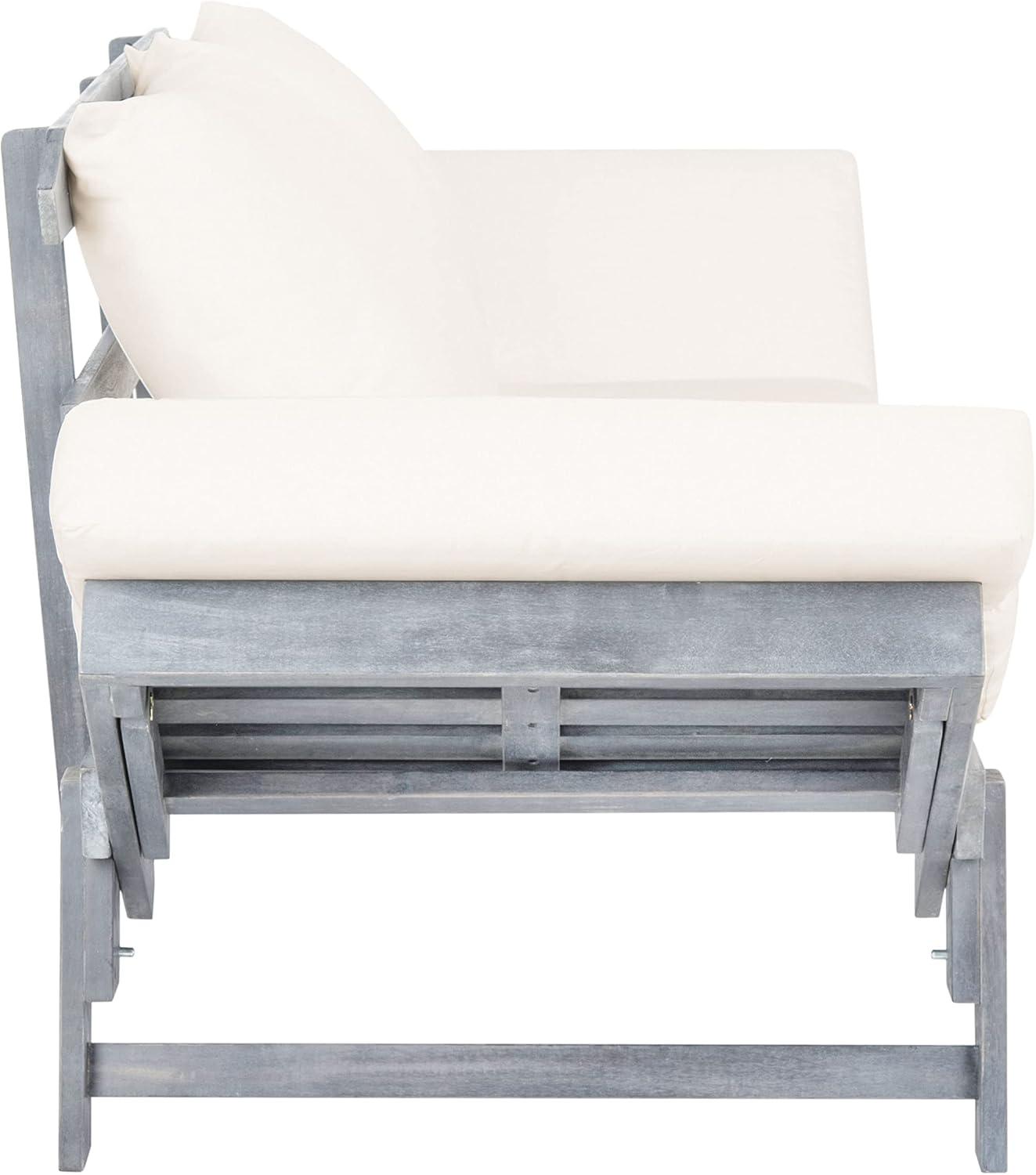 image:imageSafavieh PAT6745A Outdoor Collection Tandra Grey Modern Contemporary Daybed Day BedAsh Grey Beige