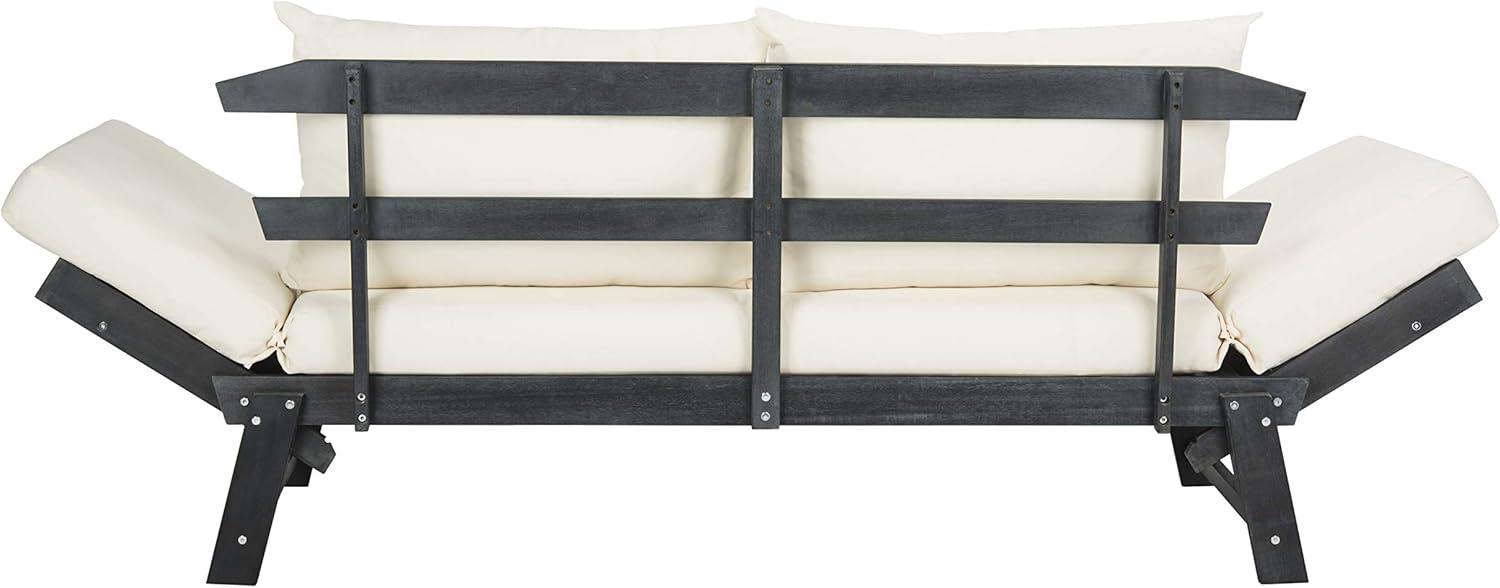 image:imageSafavieh PAT6745A Outdoor Collection Tandra Grey Modern Contemporary Daybed Day BedDark Slate Gray Beige