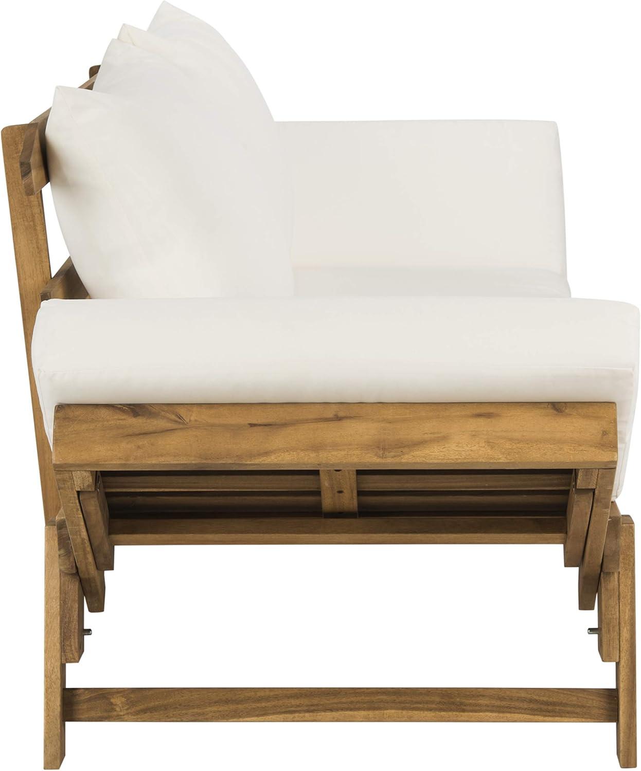image:imageSafavieh PAT6745A Outdoor Collection Tandra Grey Modern Contemporary Daybed Day BedNatural Beige