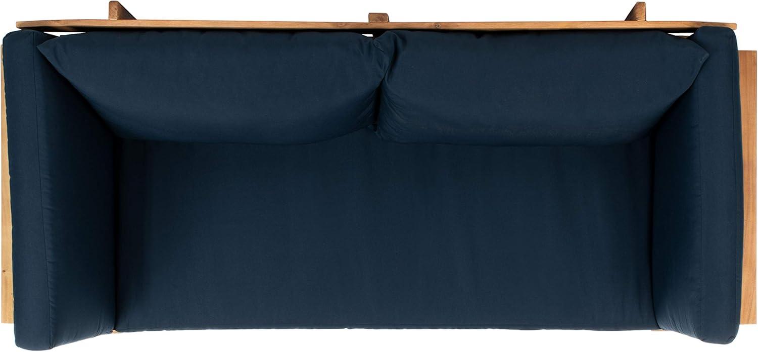 image:imageSafavieh PAT6745A Outdoor Collection Tandra Grey Modern Contemporary Daybed Day BedNatural Navy