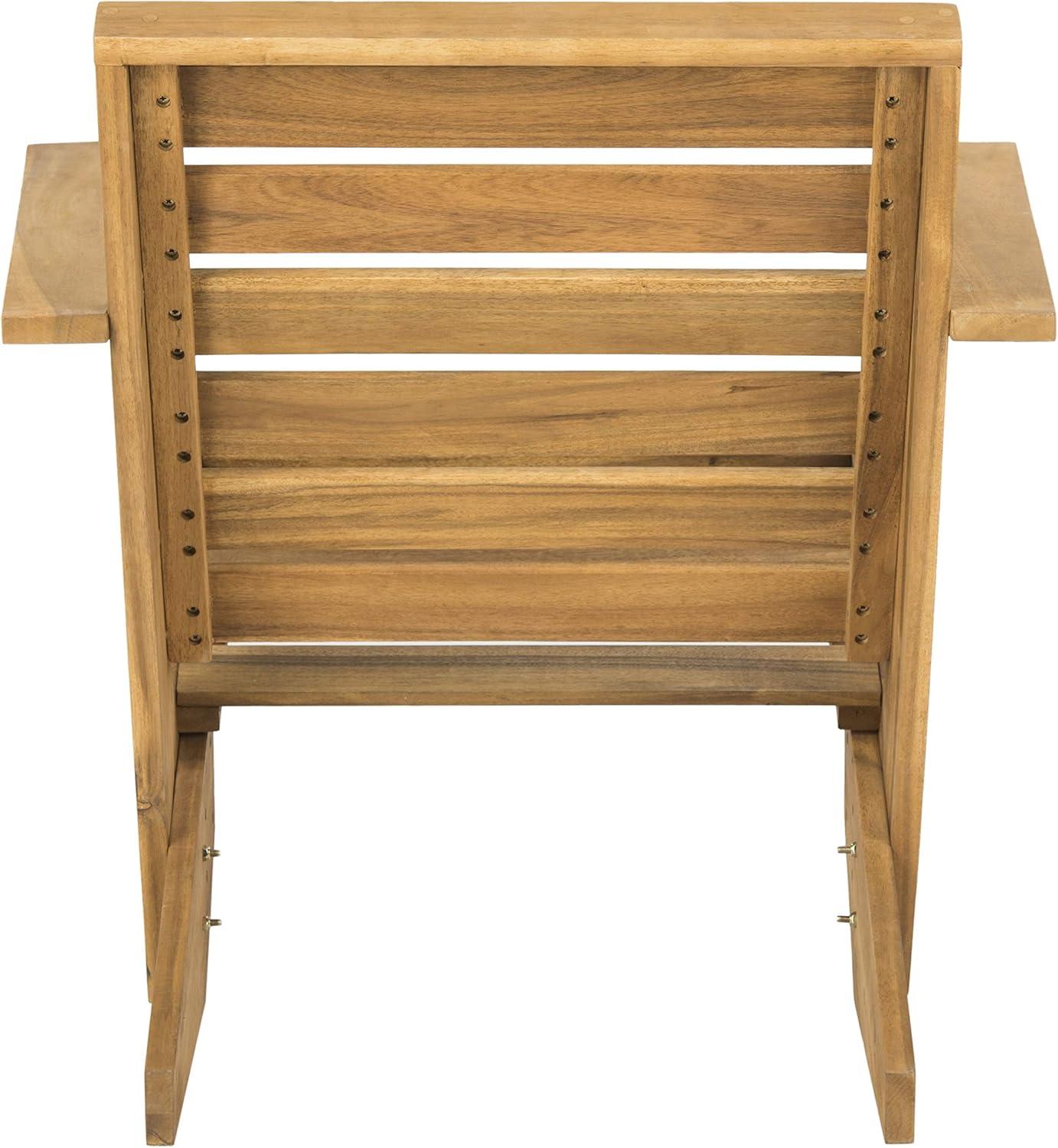 image:imageSafavieh PAT6746A Outdoor Collection Lanty Teak Adirondack Side ChairNatural