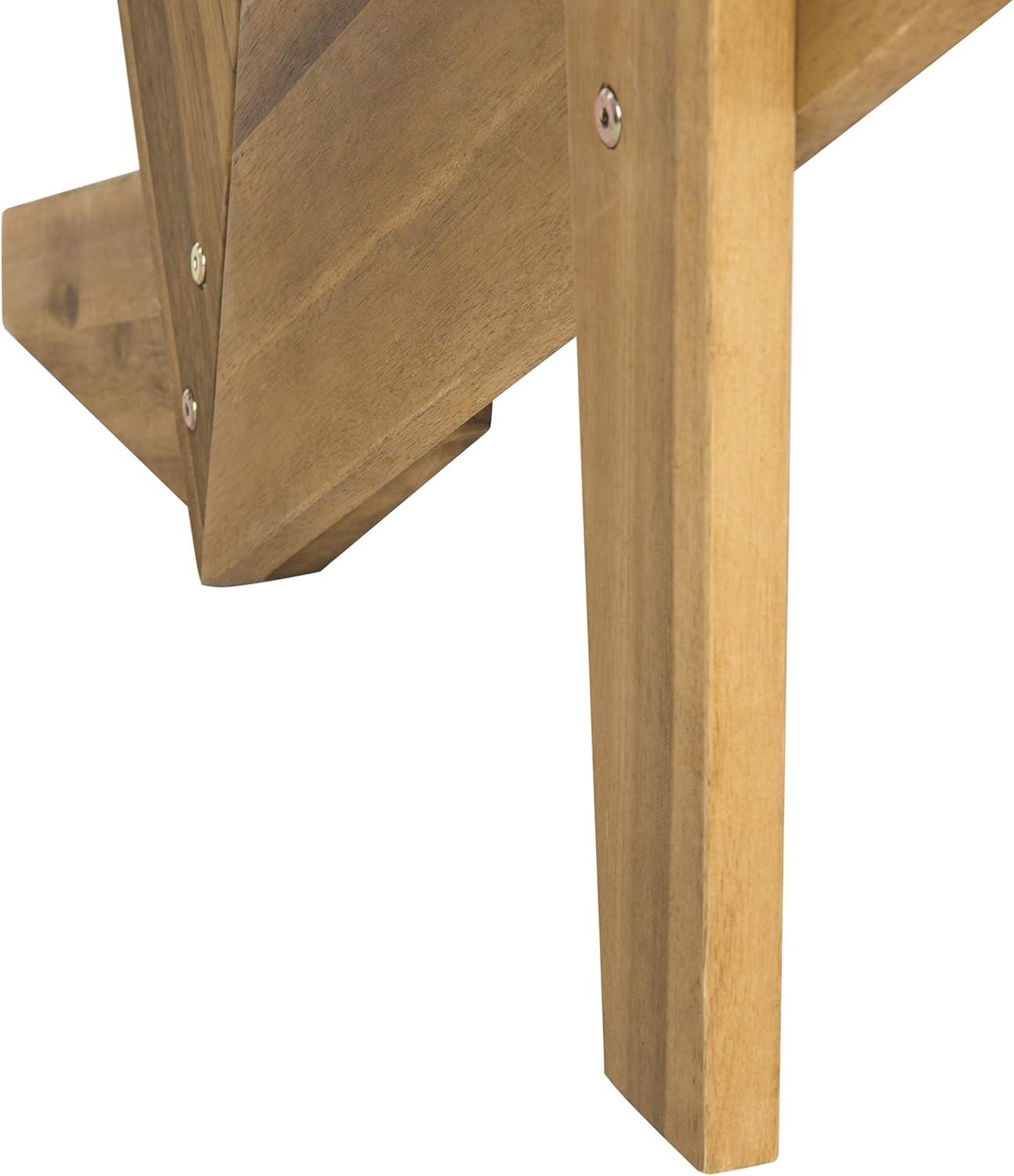 image:imageSafavieh PAT6746A Outdoor Collection Lanty Teak Adirondack Side ChairNatural