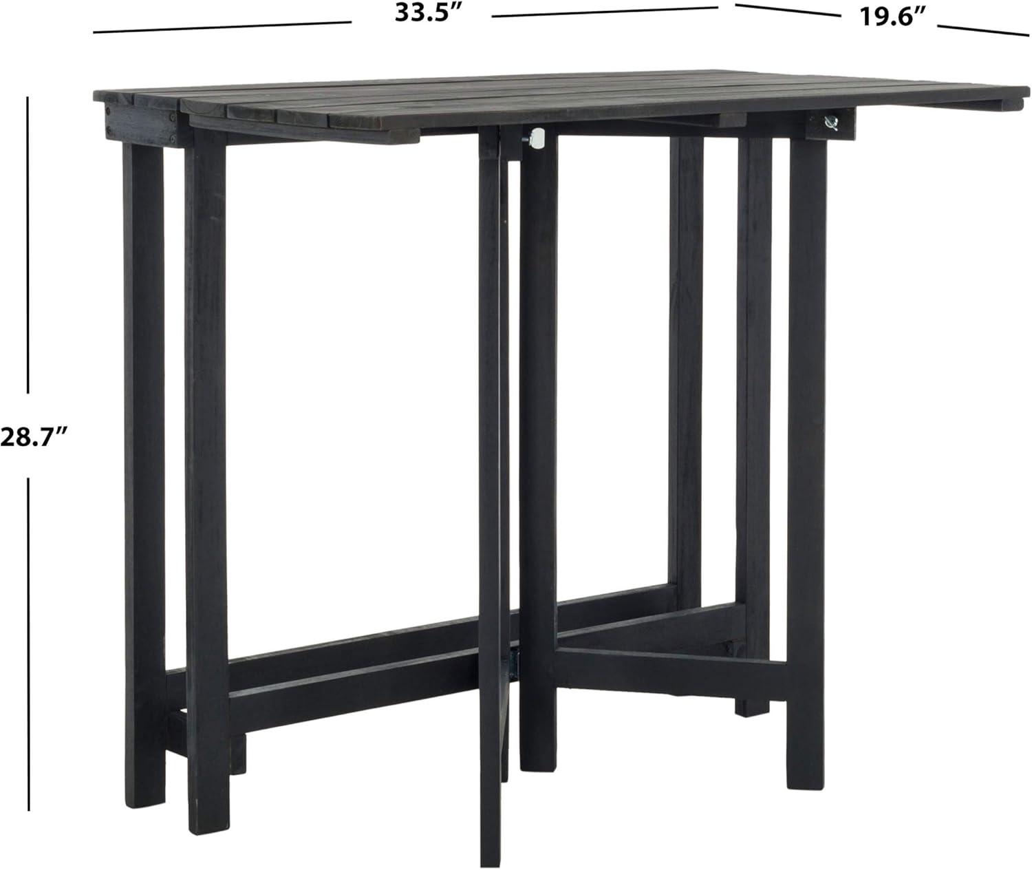 image:imageSafavieh PAT6754A Collection Wilton Teak and Navy Balcony Corner Lounge Outdoor SetDark Slate Gray Beige
