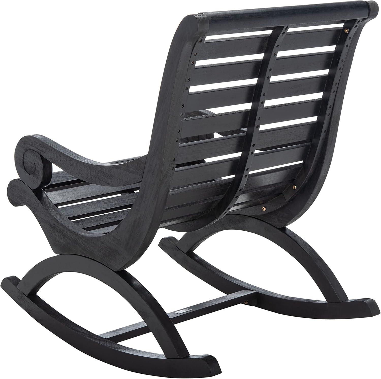 image:imageSafavieh PAT7016A Outdoor Collection Sonora Ash Grey Rocking ChairBlack