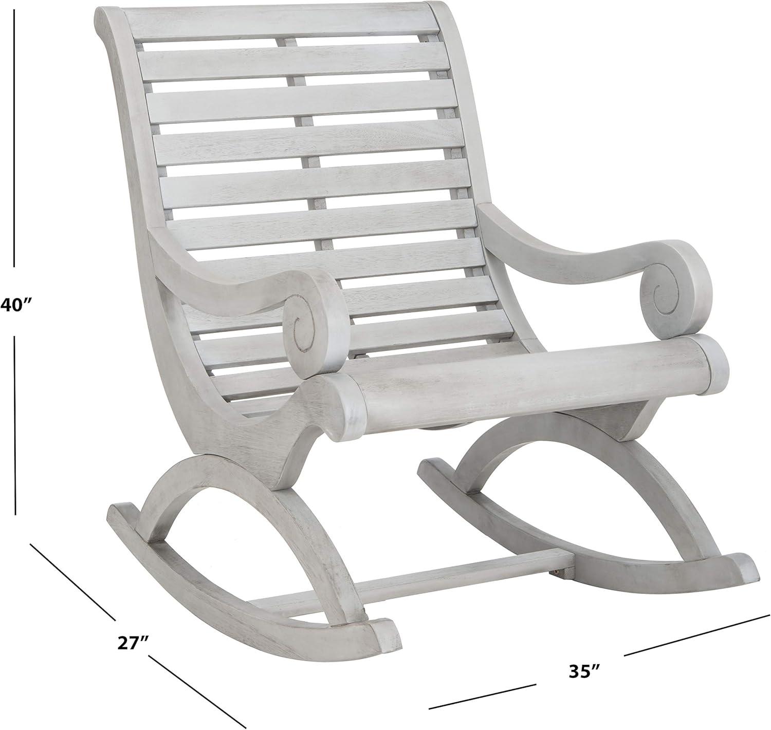 image:imageSafavieh PAT7016A Outdoor Collection Sonora Ash Grey Rocking ChairGrey